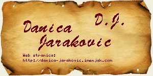 Danica Jaraković vizit kartica